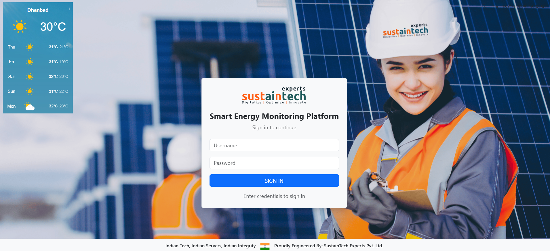 Sungrace Solar Dashboard